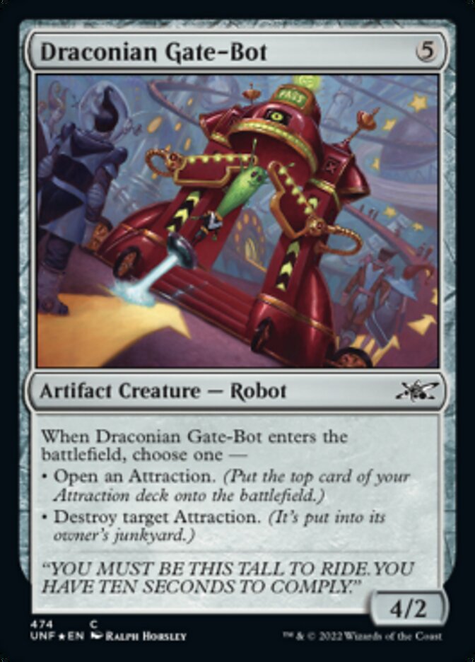 Draconian Gate-Bot (Galaxy Foil) [Unfinity] | Good Games Morley