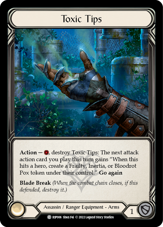 Toxic Tips [RIP006] (Outsiders Riptide Blitz Deck) | Good Games Morley