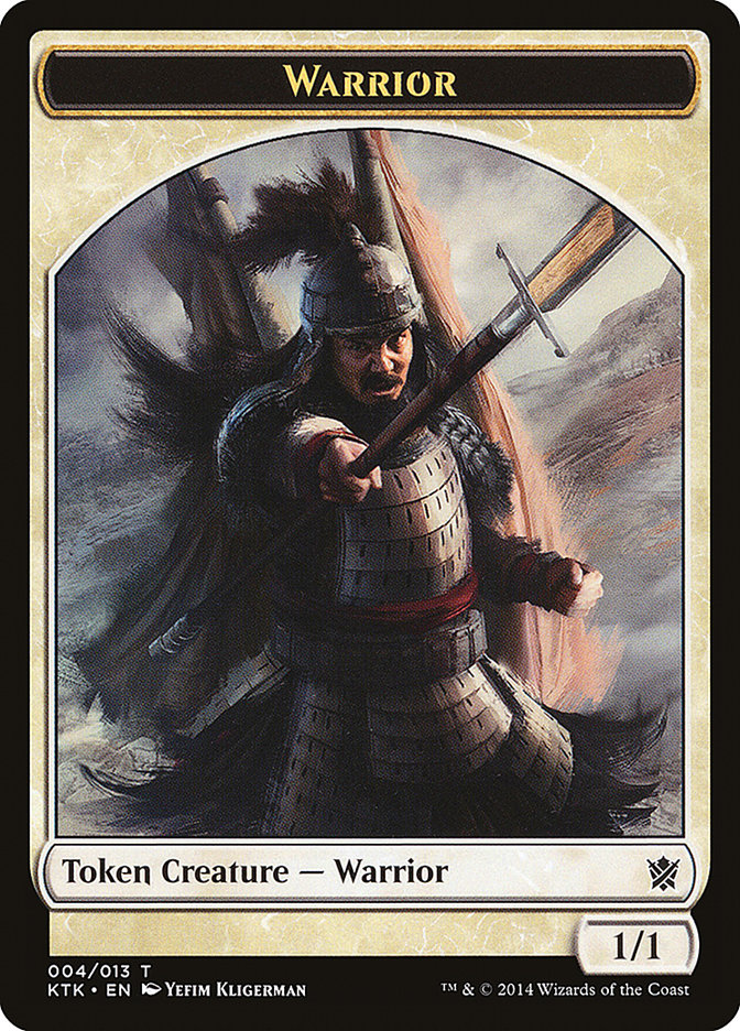Warrior Token (004/013) [Khans of Tarkir Tokens] | Good Games Morley