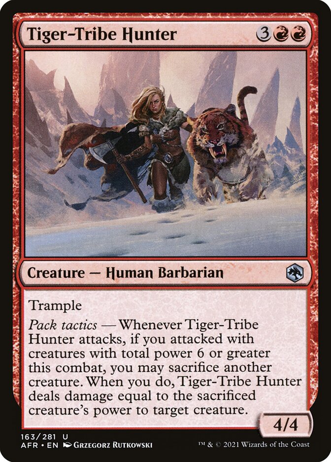 Tiger-Tribe Hunter 163/281 (Adventures in the Forgotten Realms)  | Good Games Morley