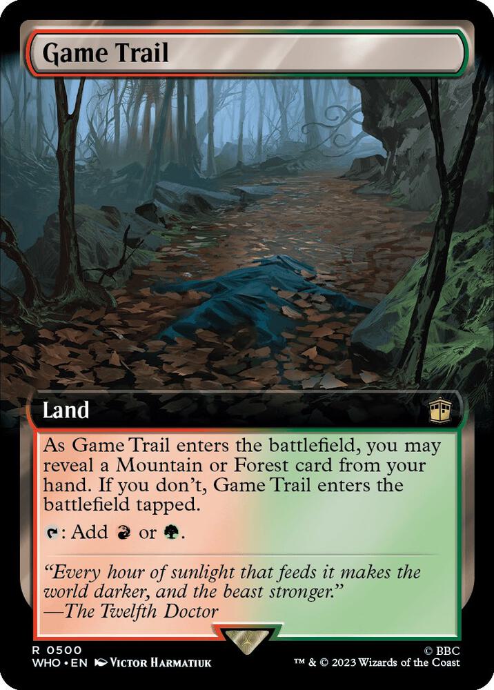 Game Trail 500/331 (Universes Beyond: Doctor Who)  - Extended Art Foil | Good Games Morley