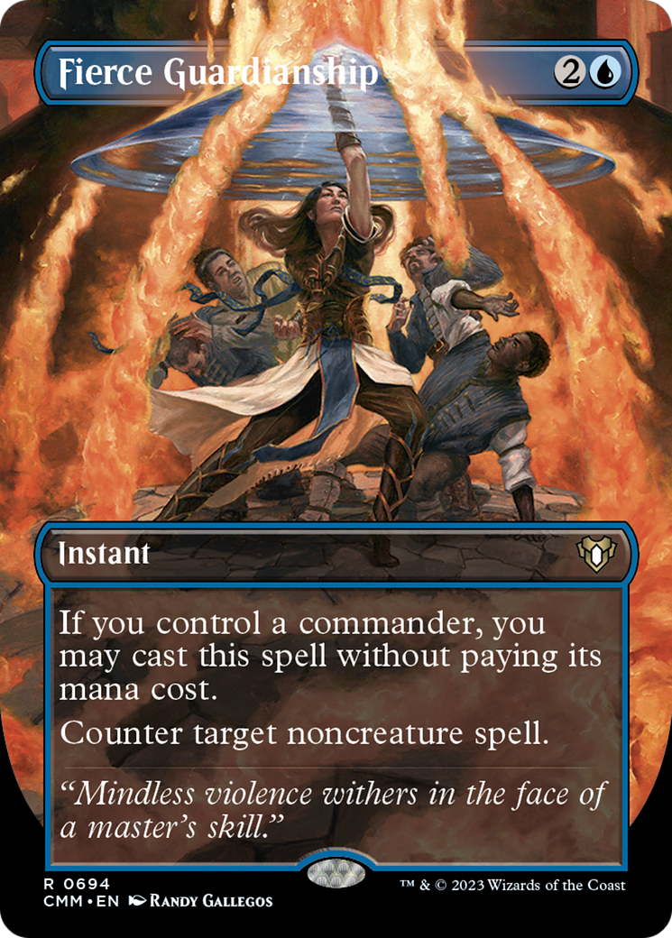 Fierce Guardianship (Borderless Alternate Art) [Commander Masters] | Good Games Morley