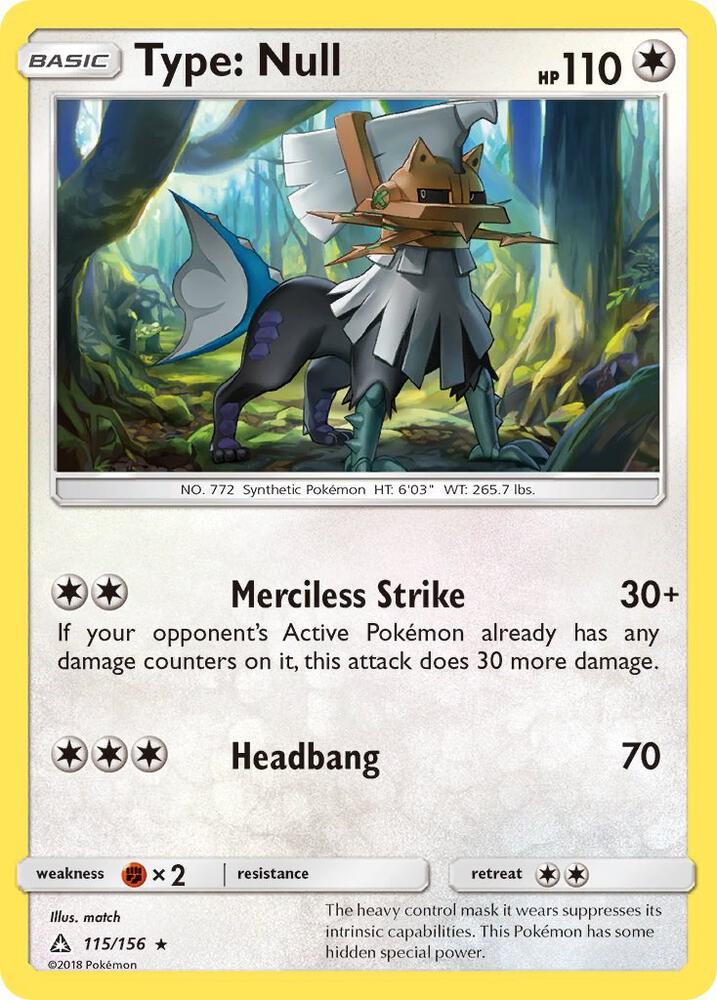 Type Null 115/156 (SM - Ultra Prism)  | Good Games Morley