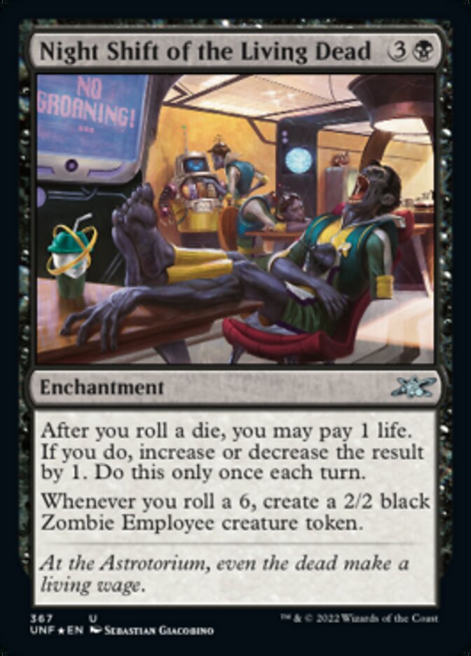 Night Shift of the Living Dead (Galaxy Foil) [Unfinity] | Good Games Morley