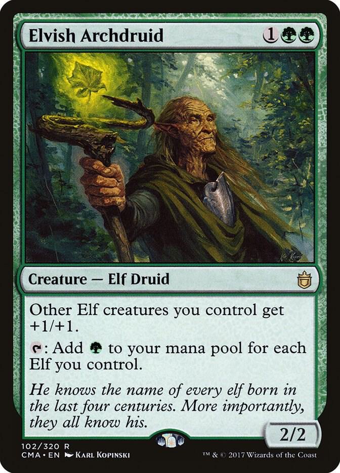 Elvish Archdruid 102/320 (Commander Anthology)  | Good Games Morley