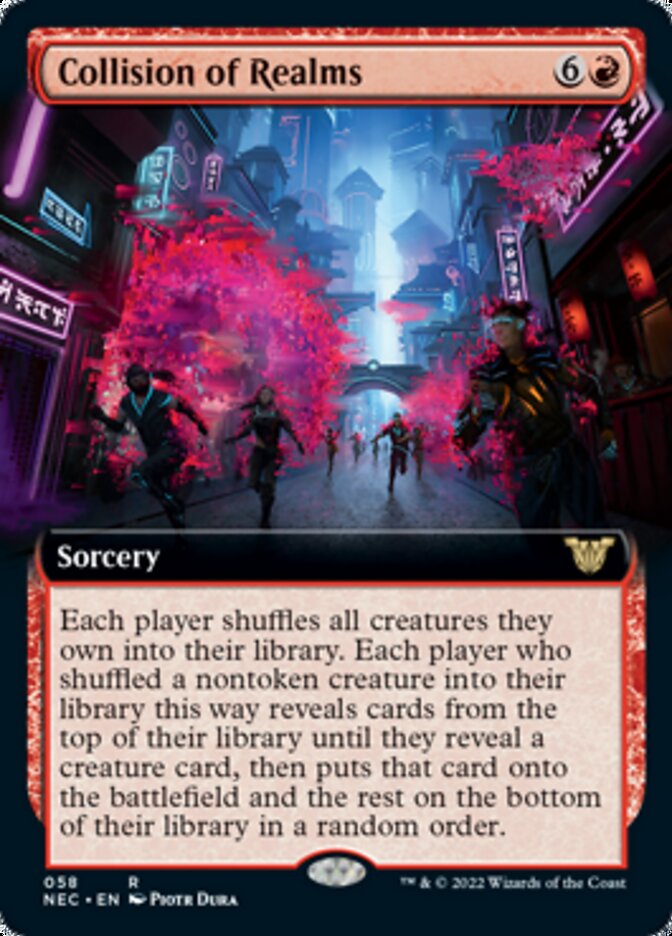 Collision of Realms (Extended Art) [Kamigawa: Neon Dynasty Commander] | Good Games Morley