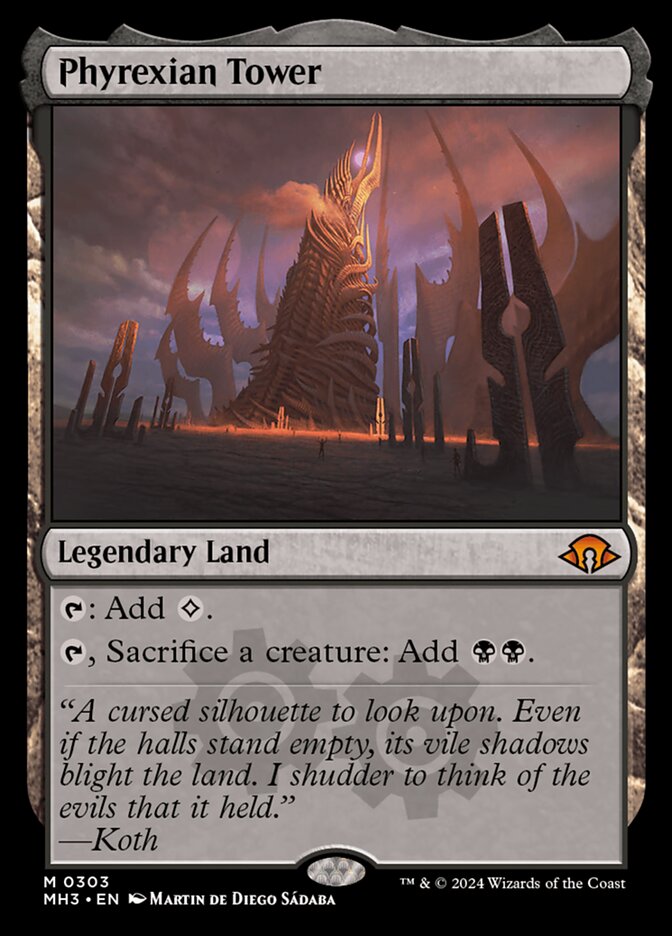 Phyrexian Tower 303/319 (Modern Horizons 3)  - Foil | Good Games Morley