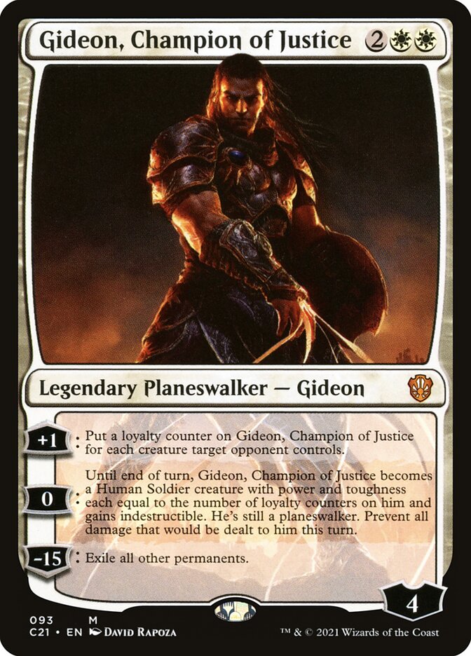 Gideon, Champion of Justice 93/81 (Commander 2021)  | Good Games Morley