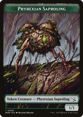 Monk // Phyrexian Saproling Double-Sided Token [March of the Machine Tokens] | Good Games Morley