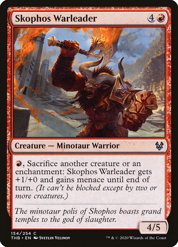 Skophos Warleader 154/254 (Theros Beyond Death)  | Good Games Morley