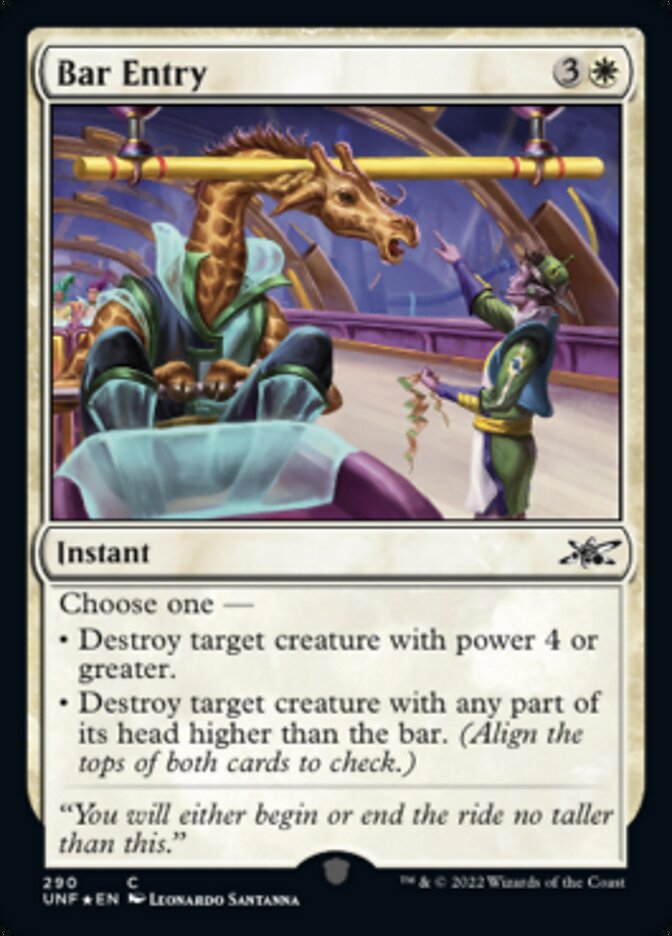 Bar Entry (Galaxy Foil) [Unfinity] | Good Games Morley