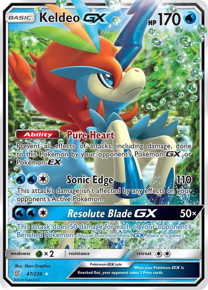 Keldeo GX 47/236 (SM - Unified Minds)  - Holofoil | Good Games Morley