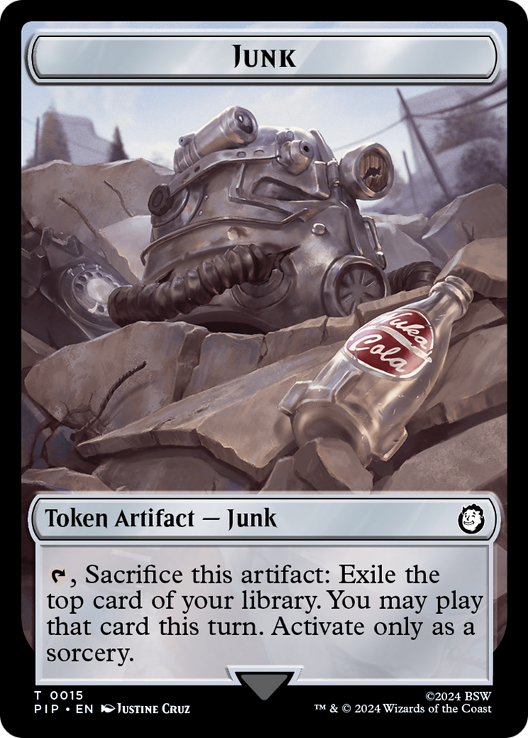 Copy // Junk Double-Sided Token [Fallout Tokens] | Good Games Morley
