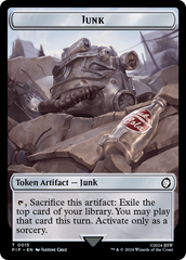 Copy // Junk Double-Sided Token [Fallout Tokens] | Good Games Morley
