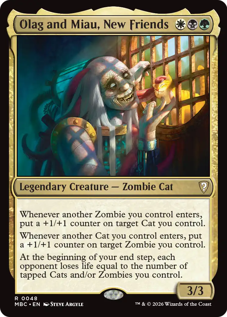 Olag and Miau, New Friends [Mystery Booster: Commander Edition] | Good Games Morley