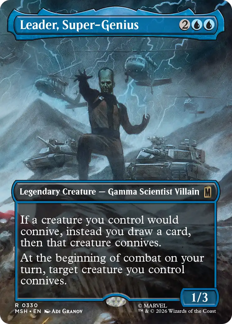 Leader, Super-Genius (Borderless) [Marvel Super Heroes] | Good Games Morley