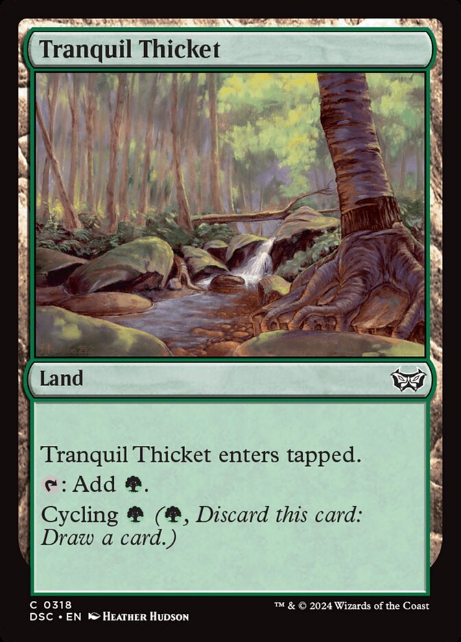 Tranquil Thicket 318 (Commander: Duskmourn: House of Horror)  | Good Games Morley
