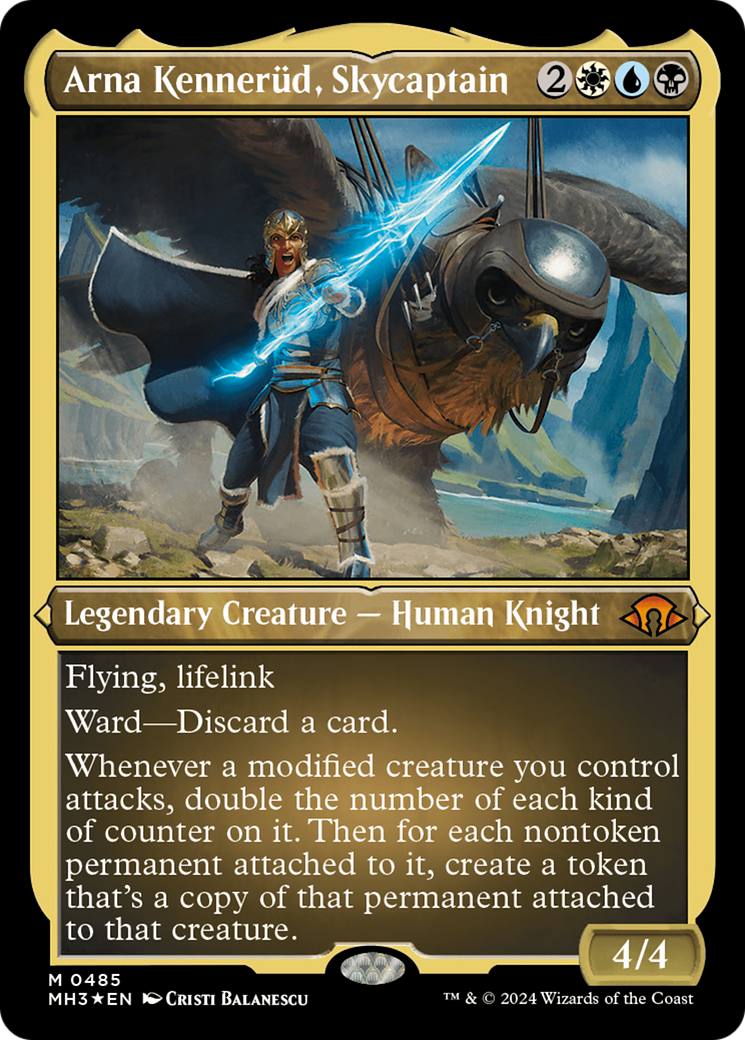 Arna Kennerud, Skycaptain (Foil Etched) [Modern Horizons 3] | Good Games Morley