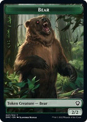 Kavu // Bear Double-Sided Token [Dominaria United Commander Tokens] | Good Games Morley
