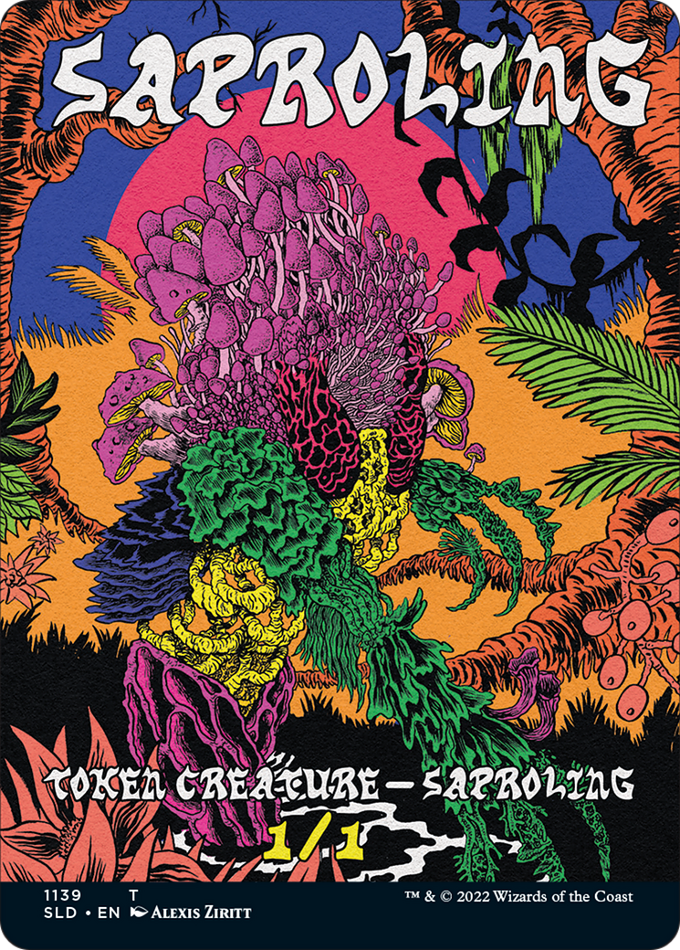 Saproling Token (Borderless) [Secret Lair Drop Series] | Good Games Morley