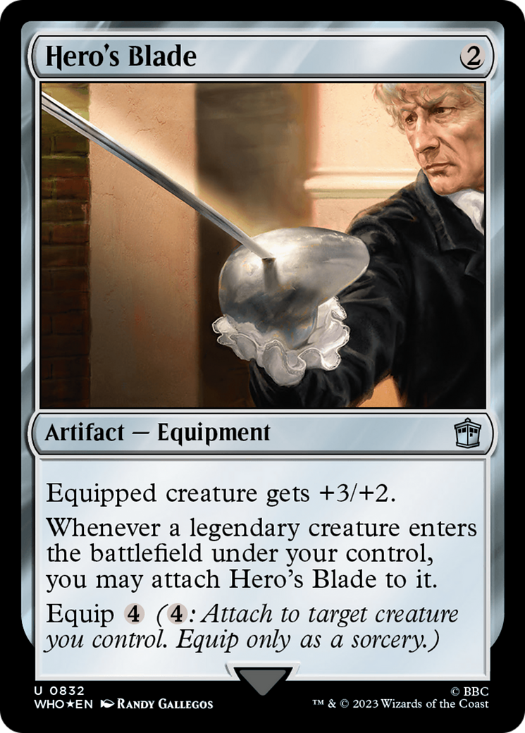 Hero's Blade (Surge Foil) [Doctor Who] | Good Games Morley
