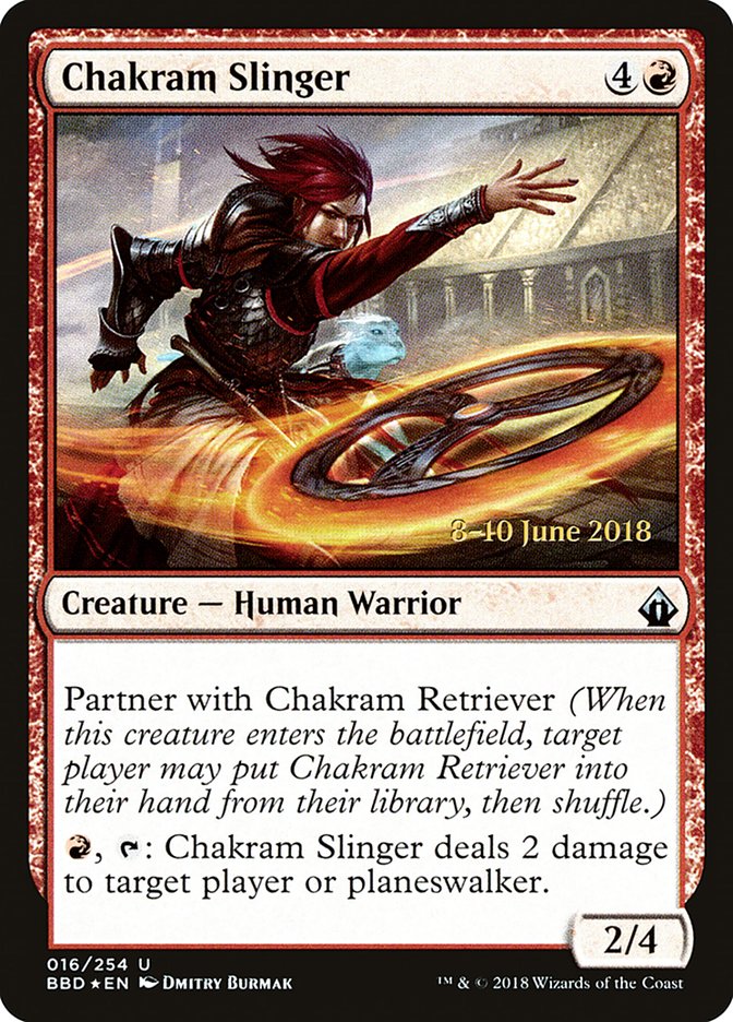 Chakram Slinger [Battlebond Prerelease Promos] | Good Games Morley