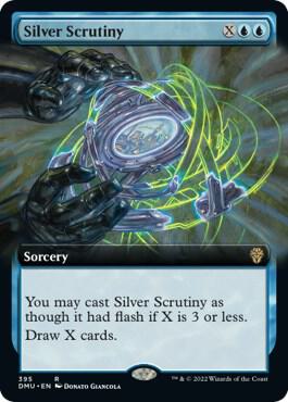 Silver Scrutiny Extended Art 395/281 (Dominaria United)  | Good Games Morley