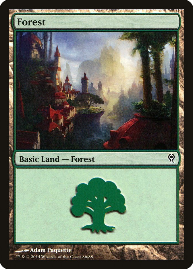 Forest (86) [Duel Decks: Jace vs. Vraska] | Good Games Morley