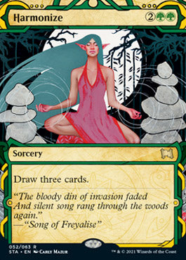 Harmonize (Foil Etched) [Strixhaven: School of Mages Mystical Archive] | Good Games Morley