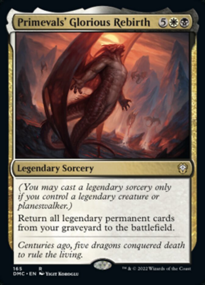 Primevals' Glorious Rebirth [Dominaria United Commander] | Good Games Morley