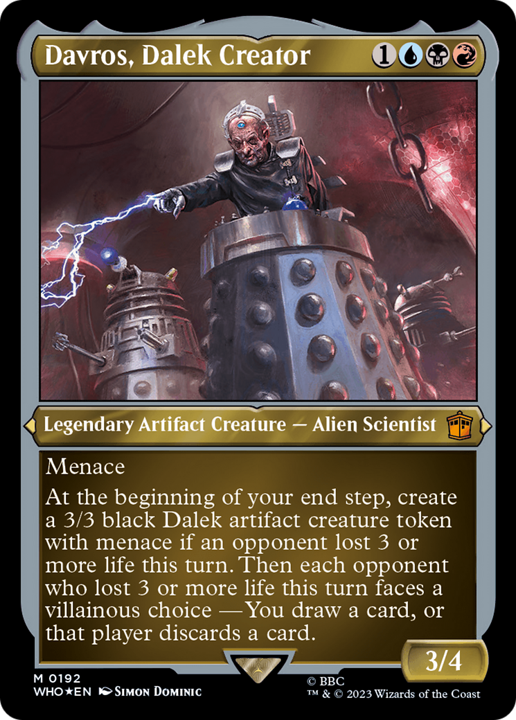 Davros, Dalek Creator (Display Commander) - Thick Stock [Doctor Who] | Good Games Morley