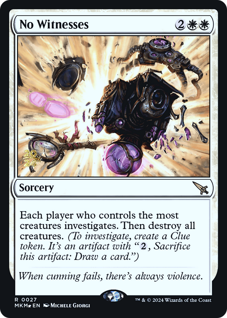 No Witnesses [Murders at Karlov Manor Prerelease Promos] | Good Games Morley