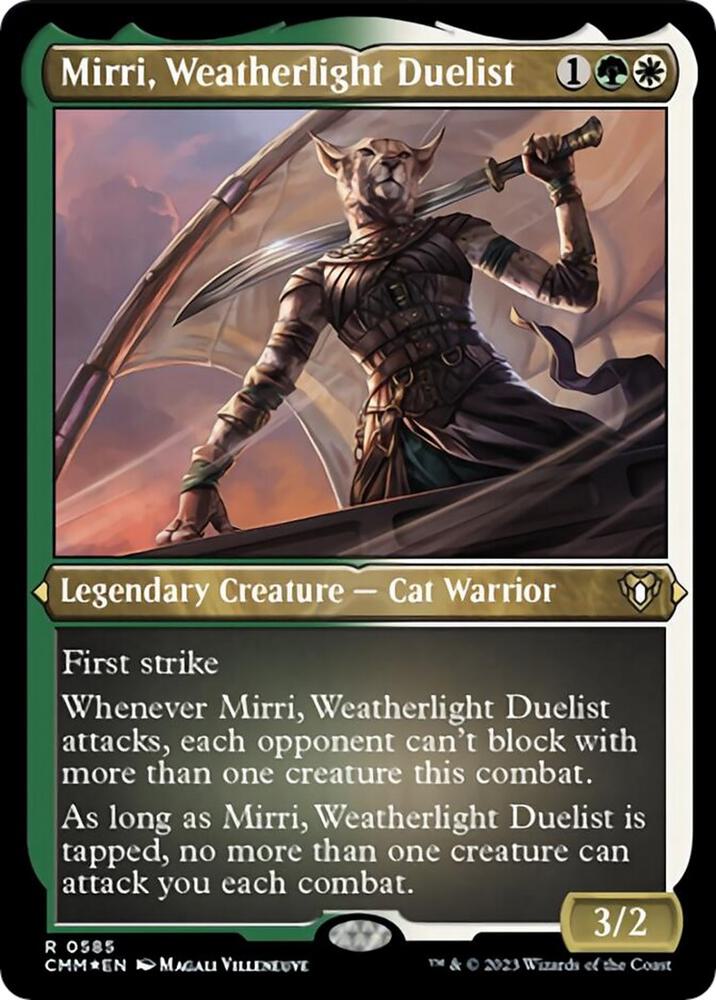 Mirri, Weatherlight Duelist 585 (Commander Masters)  - Etched Foil | Good Games Morley