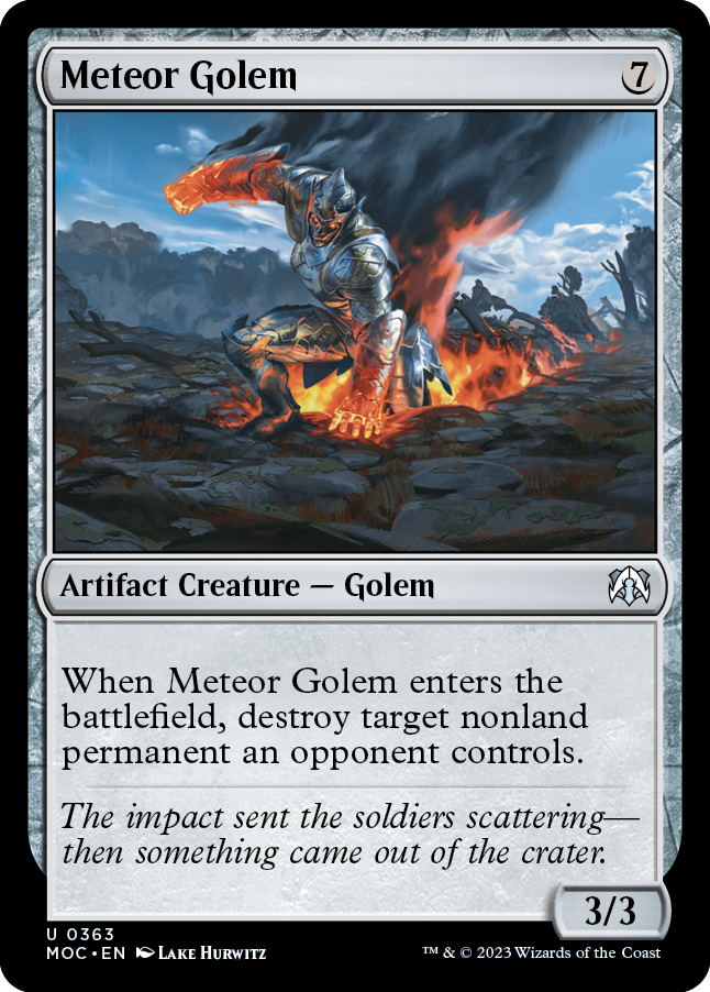 Meteor Golem [March of the Machine Commander] | Good Games Morley