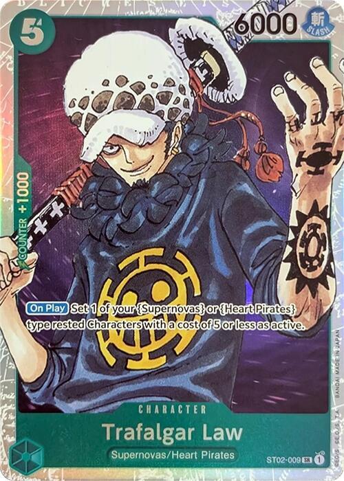 Trafalgar Law ST02-009 (Starter Deck 2: Worst Generation)  - Foil | Good Games Morley