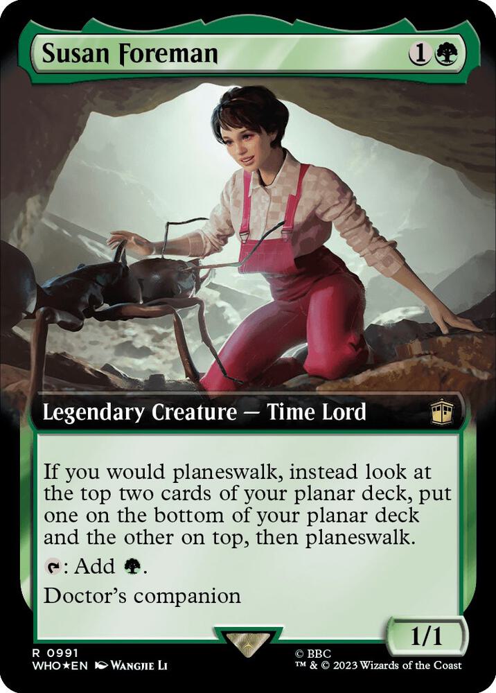 Susan Foreman 991/331 (Universes Beyond: Doctor Who)  - Extended Art Surge Foil | Good Games Morley