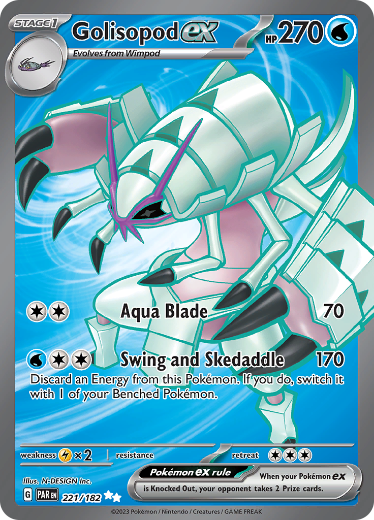 Golisopod ex (221/182) [Scarlet & Violet: Paradox Rift] | Good Games Morley