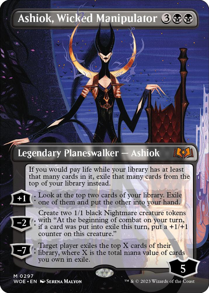 Ashiok, Wicked Manipulator 297/276 (Wilds of Eldraine)  - Borderless | Good Games Morley