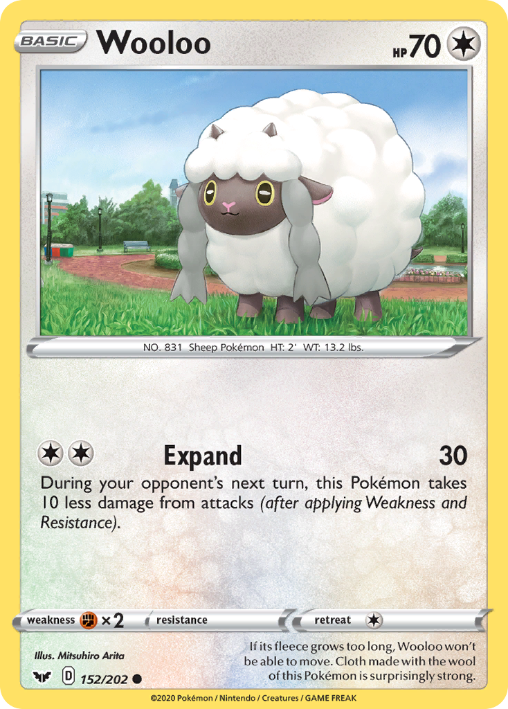 Wooloo (152/202) [Sword & Shield: Base Set] | Good Games Morley