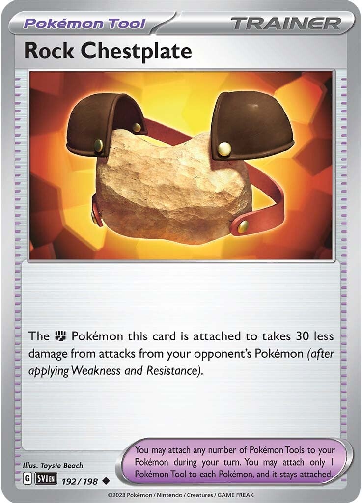 Rock Chestplate (192/198) [Scarlet & Violet: Base Set] | Good Games Morley