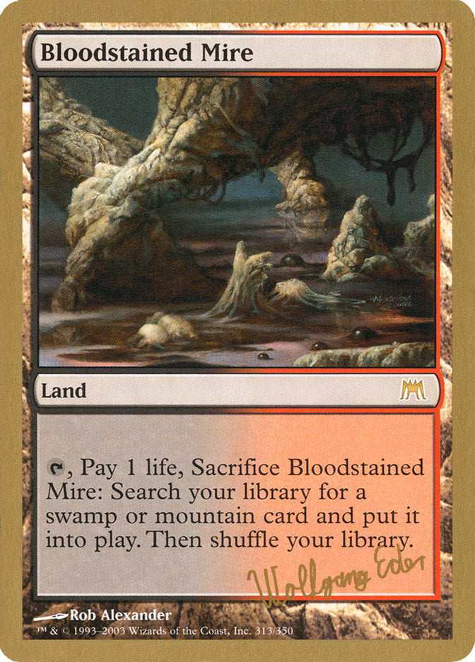 Bloodstained Mire (Wolfgang Eder) [World Championship Decks 2003] | Good Games Morley