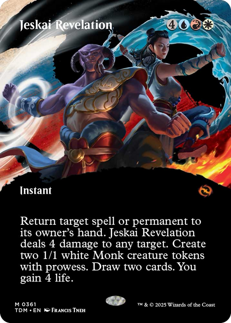 Jeskai Revelation (Borderless) [Tarkir: Dragonstorm] | Good Games Morley