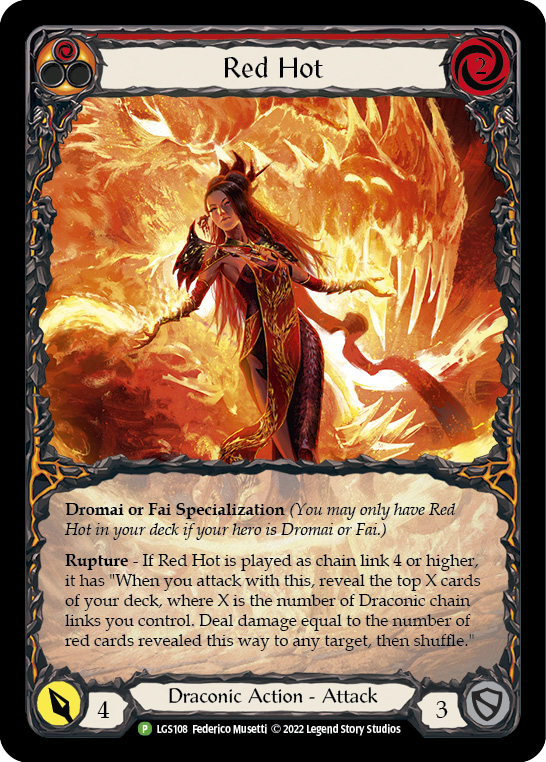 Red Hot [LGS108] (Promo)  Rainbow Foil | Good Games Morley