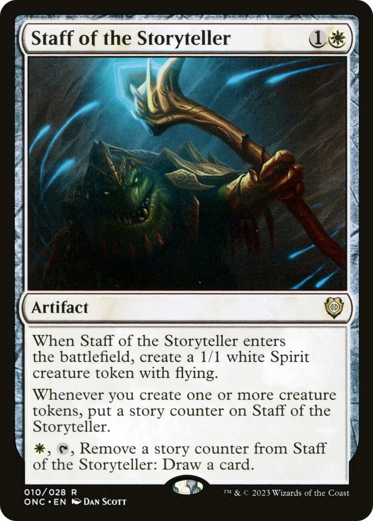 Staff of the Storyteller [Phyrexia: All Will Be One Commander] | Good Games Morley