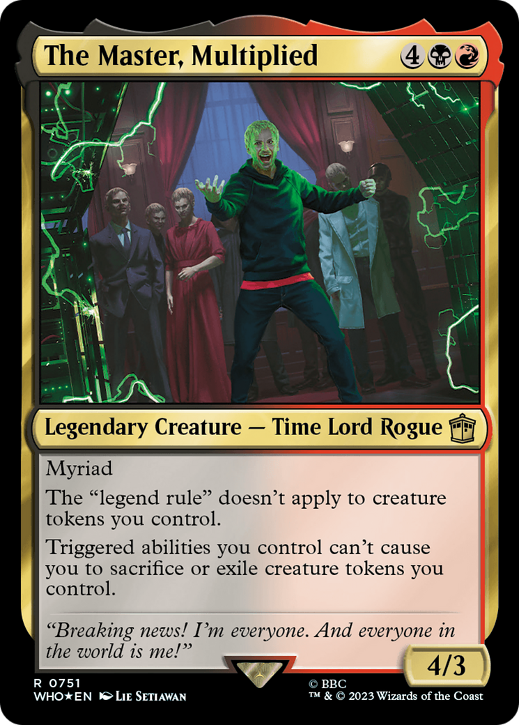 The Master, Multiplied (Surge Foil) [Doctor Who] | Good Games Morley