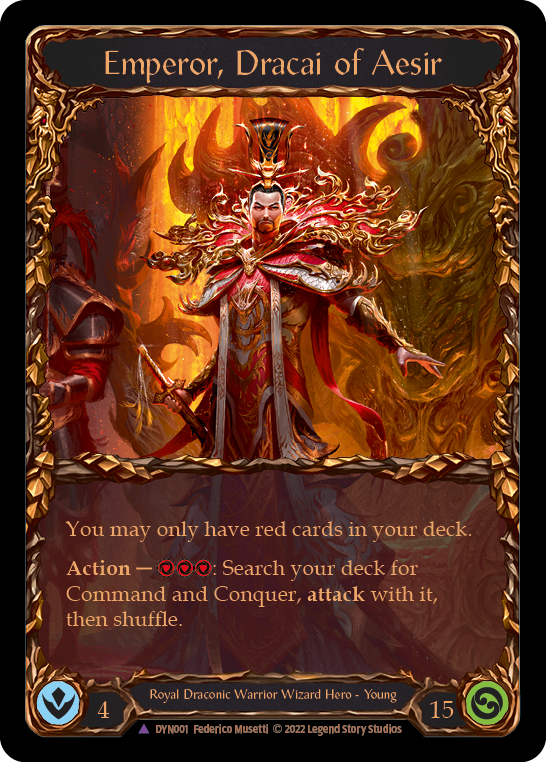 Emperor, Dracai of Aesir (Marvel) [DYN001] (Dynasty)  Cold Foil | Good Games Morley