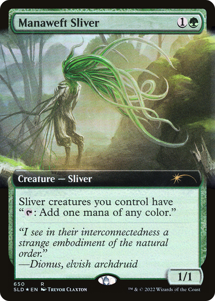 Manaweft Sliver (Extended Art) [Secret Lair Drop Promos] | Good Games Morley