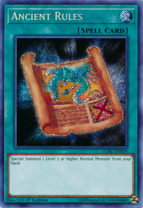 Ancient Rules [LCKC-EN039] Secret Rare | Good Games Morley