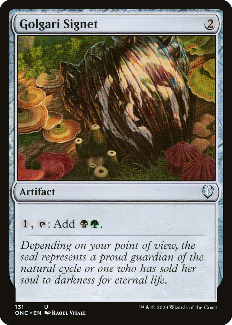 Golgari Signet [Phyrexia: All Will Be One Commander] | Good Games Morley