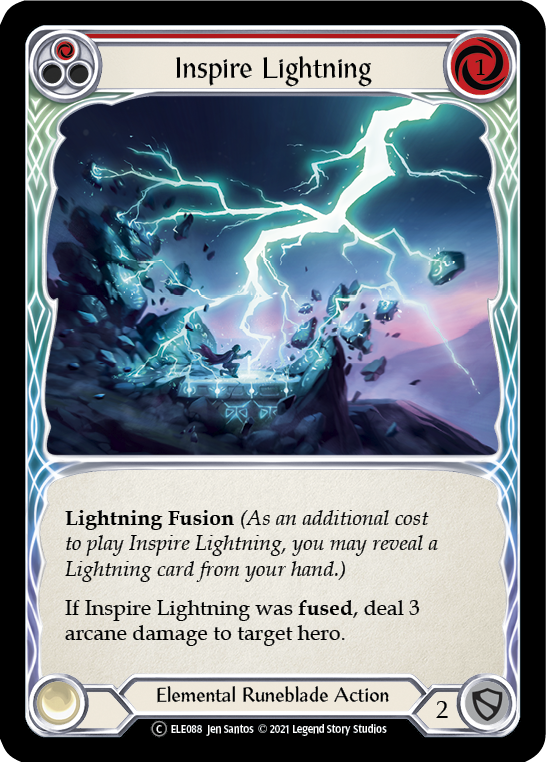 Inspire Lightning (Red) [U-ELE088] (Tales of Aria Unlimited)  Unlimited Normal | Good Games Morley